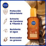 Nivea Sun Aceite Bronceador En Spray FPS 6 200ml - Imagen 4