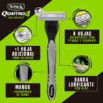 Schick Quattro4 Titanium Piel Sensible Maquina De Afeitar - Imagen 3