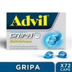 Advil Gripa Ibuprofeno Alivio De Múltiples Síntomas De La Gripa X 72 Caps - Imagen 3