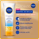 Protector Solar NiveaSun Control Brillo TonoMedio FPS50 50ml - Imagen 3