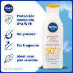 Protector Solar Nivea Sun Protect Sensitive FPS60 125 ml - Imagen 8