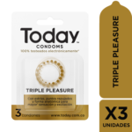 Today Condoms Triple Pleasure x3 Unidades
