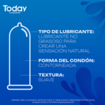 Today Condoms Lubricado x6 Unidades - Imagen 3