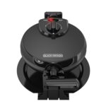Waflera Black+Decker Estilo Belga Giratoria, Negro WM1000B