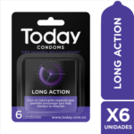 Today Condoms Long Action x6 Unidades