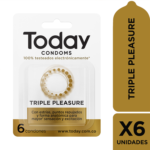 Today Condoms Triple Pleasure x6 Unidades