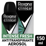 Desodorante Rexona Clinical Intense Fresh Hombre 150ml - Imagen 2
