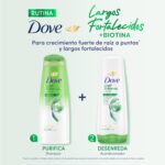 Acondicionador Dove Largos Fortalecidos con Biotinas X 400ml - Imagen 5