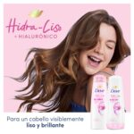 Shampoo Dove Hidra Liso Hialuronico X 400ml - Imagen 7