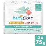 Jabon en Barra Baby Dove Hidratacion Sensible Tripack 75gr