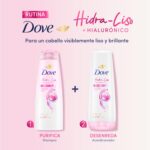 Shampoo Dove Hidra Liso Hialuronico X 400ml - Imagen 6
