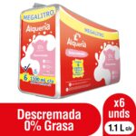 Leche Alqueria Descremada 0% grasa 6unds x1.1L c/u - Imagen 2