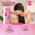 Shampoo Acondicionador Crema Peinar Sedal Glycolic Luminoso - Imagen 4