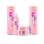 Shampoo Acondicionador Crema Peinar Sedal Glycolic Luminoso