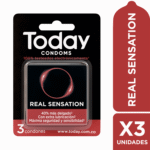 Today Condoms Real Sensation x3 Unidades - Imagen 2