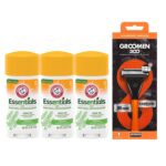 Pack x3 Desodorante Arm&Hammer + Máquina Groomen 300 X1 Rto