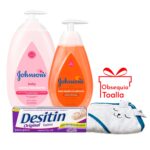 Kit Crema Antipañalitis y Corporal + Baño Liquido Johnson's - Imagen 2