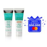 Kit Neutrogena Protector Solar Facial Sin Color + Tono Medio