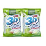 Detergente 3D Polvo Manzana 2 unds X3Kg