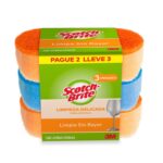 Pack Paño Secatodo + Esponja Cocina + Cero Raya Scotch Brite - Imagen 2