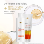 Shampoo y Acondicionador Dove UV Repair Glow Felúrico - Imagen 5