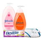 Kit Crema Antipañalitis y Corporal + Baño Liquido Johnson's