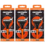 Pack Maquina De Afeitar Groomen 300 + 1 Repuesto X3