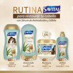 Shampoo Acondicionador Crema Savital Restaura Aminoacidos - Imagen 3