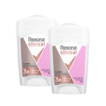 Desodorantes Clinical Mujer Rexona Crema 2 unidades