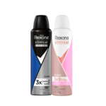 Combo Desodorante Hombre/Mujer Rexona Clinical Aerosol 150ml