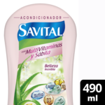 Shampoo Acondicionador Savital Vitaminas E, B3, B5 Biotina - Imagen 4