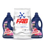 Detergente FAB ULTRA BLANCO 4kg + Aromatel Frambuesa 5L
