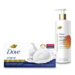 Jabon de Tocador Dove y Crema Corporal Serum Dove