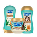 Shampoo Acondicionador Crema Savital Restaura Aminoacidos